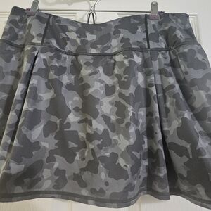 Ideology Gray Camouflage Mini Skirt